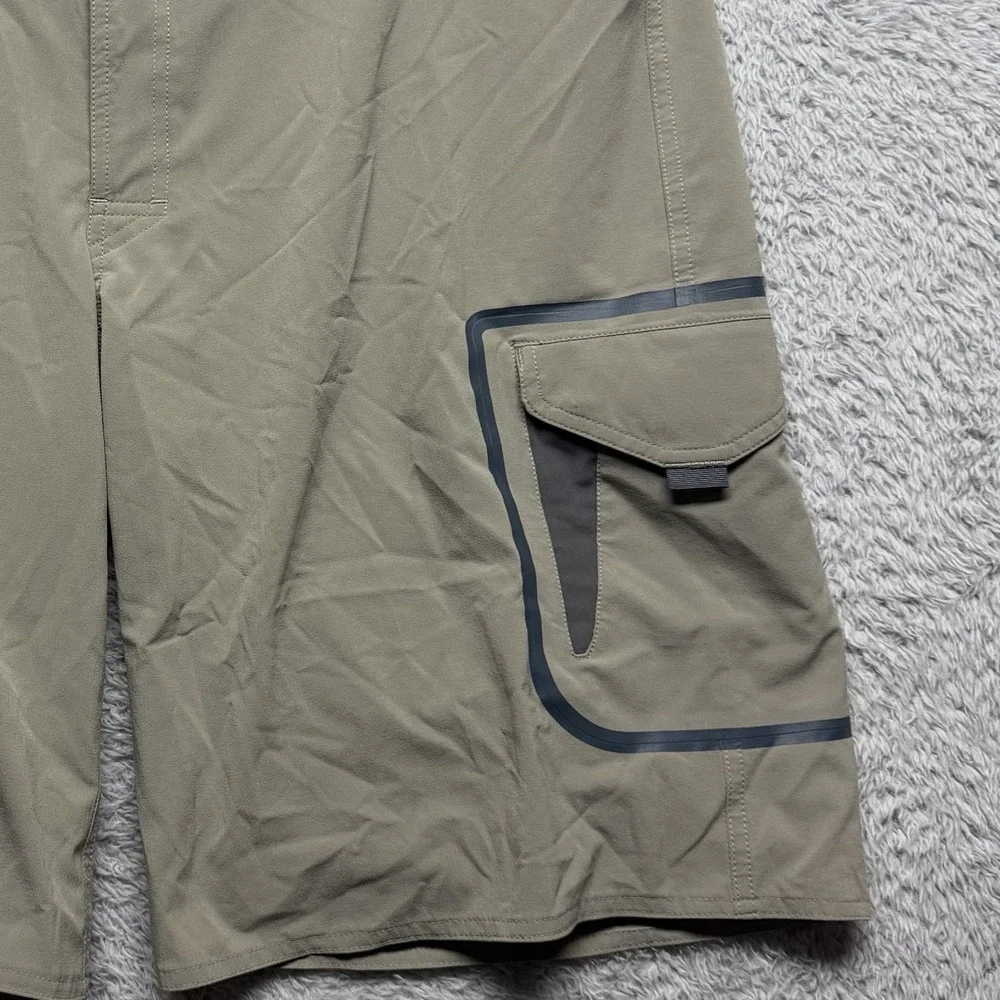 The North Face Mens Boardshorts Size 38 Khaki Tan Hybrid Apex Stretch Watersport